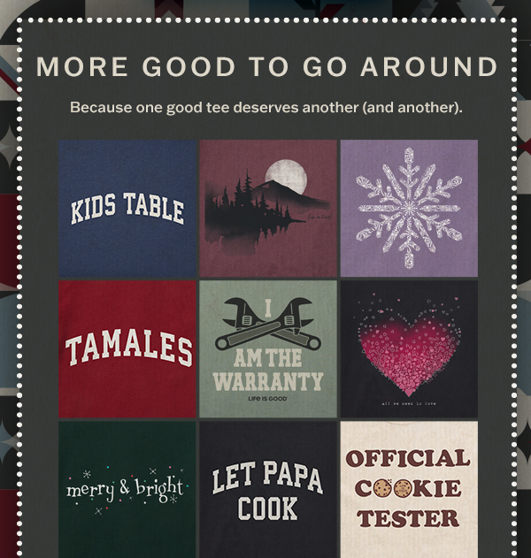 Buy 2 get 1 free on tees.