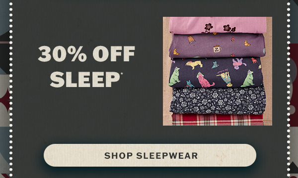 30% off sleep.