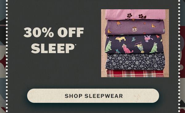30% off sleep.