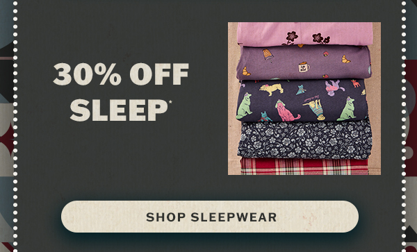 30% off sleep.