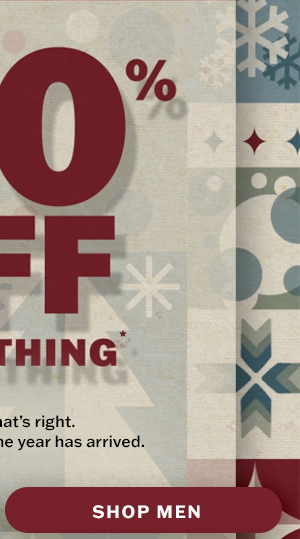 Cyber Monday: 30% off sitewide! Shop men.