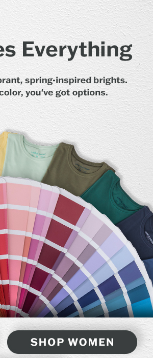 Color changes everything. When your rotation's got color, you've got options. Shop women.