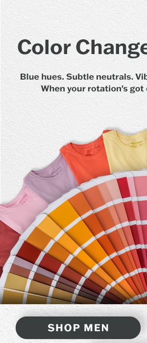 Color changes everything. When your rotation's got color, you've got options. Shop men.