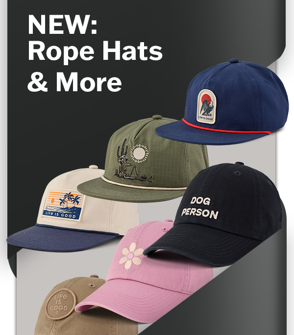 New: rope hats and more.