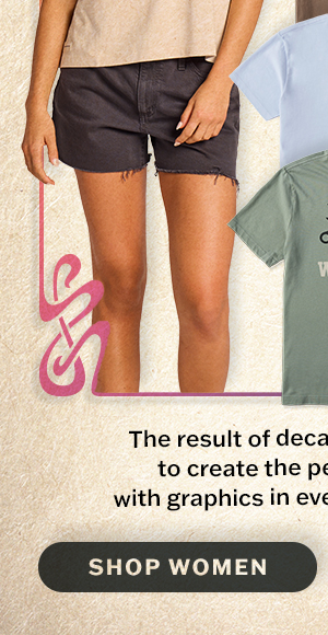 The women's Crusher tee. The result of decades of fine-tuning to create the perfect t-shirt.