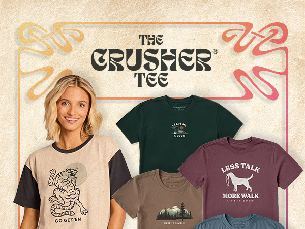 The Crusher tee. The result of decades of fine-tuning to create the perfect t-shirt.