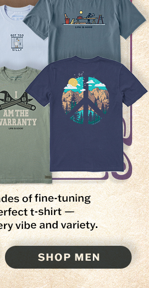 The men's Crusher tee. The result of decades of fine-tuning to create the perfect t-shirt.