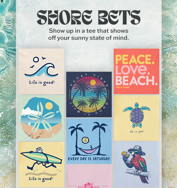 Show up in a tee that shows off your sunny state of mind.