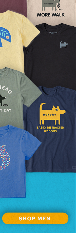 Big love. A Life is Good approach to modern folk art. Shop men.