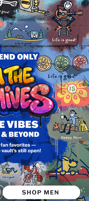 From the archives. Men's tees from 1994 and beyond. This weekend only.