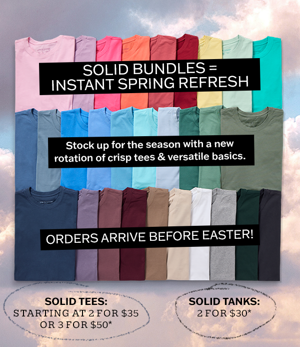 Shop Solid Tees and Solid Bundles