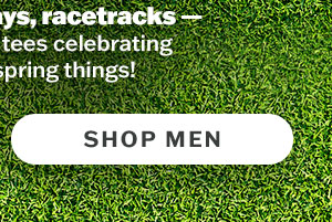 Shop brand new men's tees celebrating our favorite spring things!