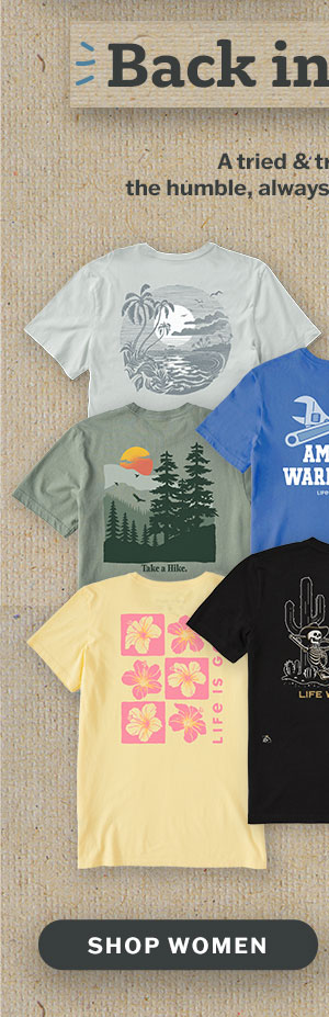 A tried & true classic: the humble, always-in-style back print. Shop women.