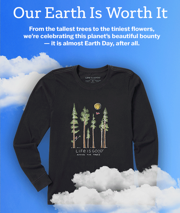 Celebrate the Earth's beautiful bounty with nature-inspired tees.