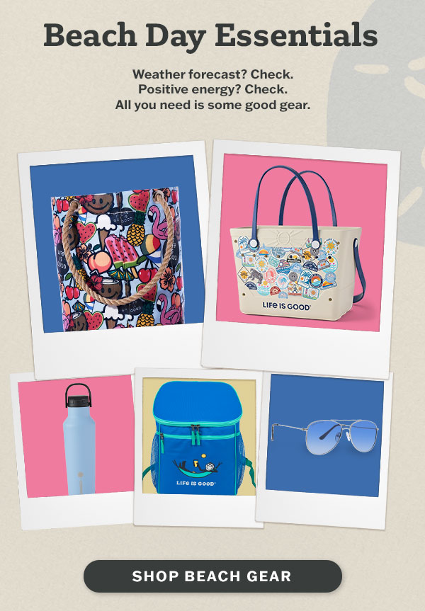 Beach day essentials.