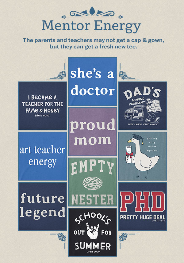 Tees for parents and teachers.