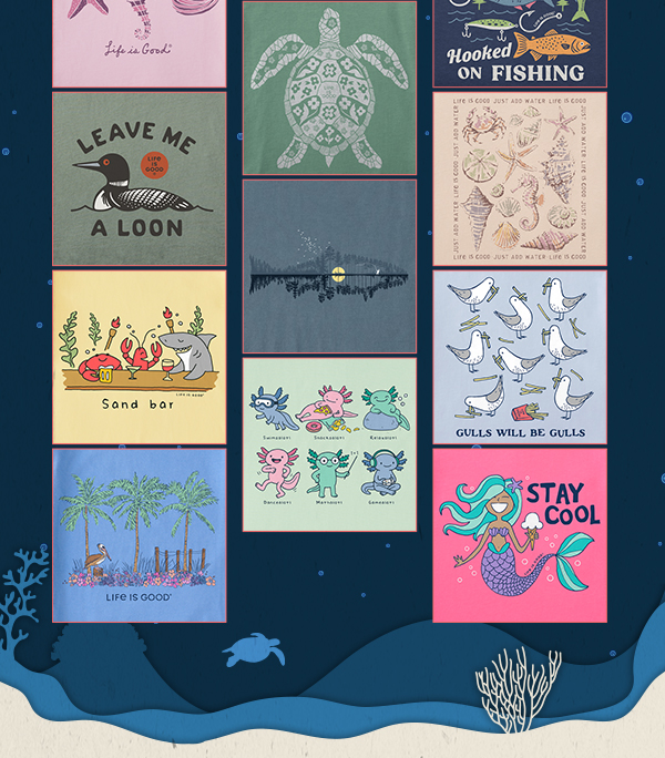 Under the sea.