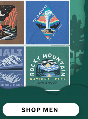 National Parks tees for men.