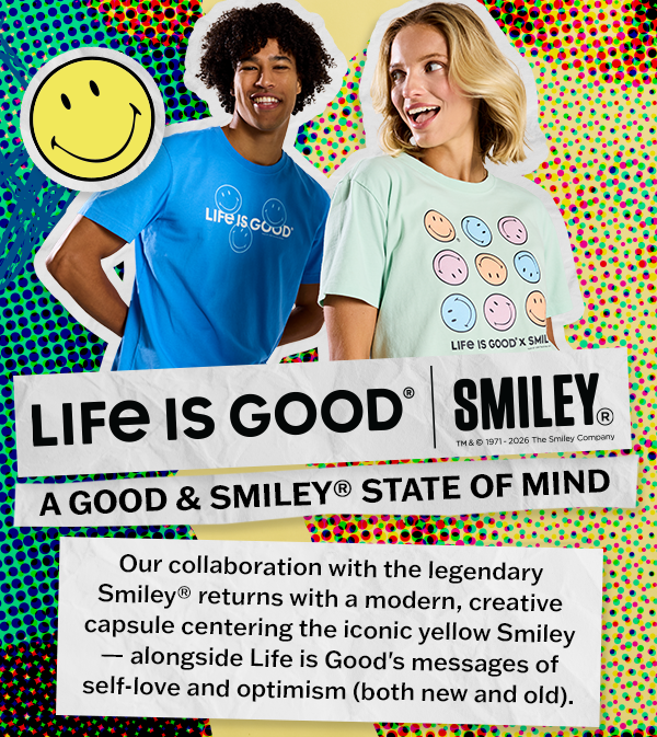 Our collaboration with the legendary Smiley® returns.