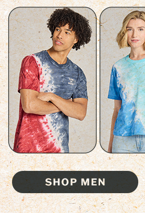 First drop of new men's tie-dye tees. Limited quantities available.