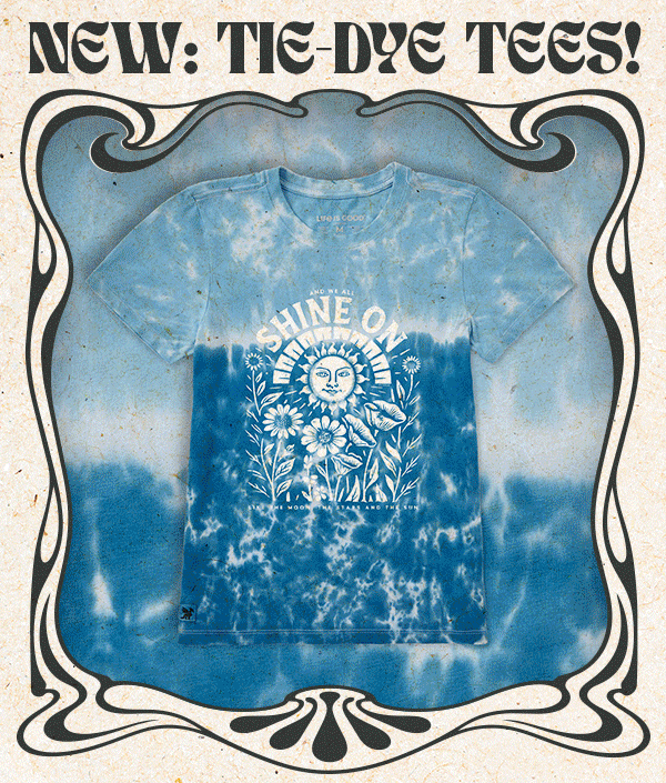 New tie-dye tees.