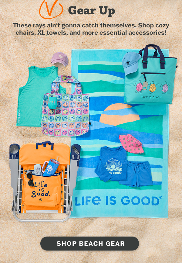 Shop beach gear.