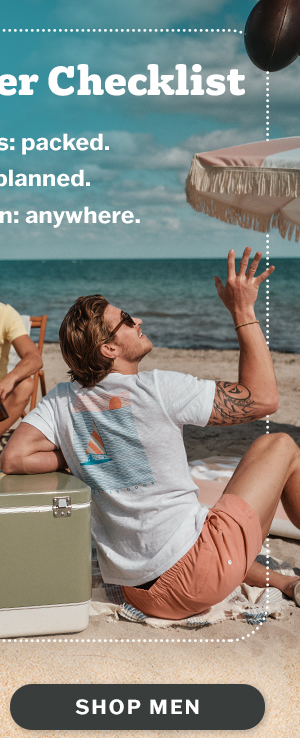 Shop men's summer tees.