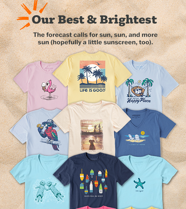 Our best and brightest summer tees.
