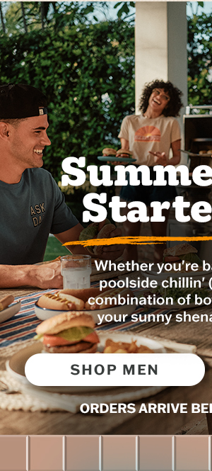 Summer party starter pack. Shop men.
