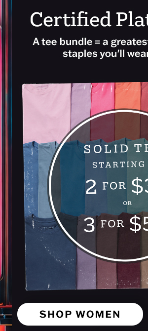 Certified platinum solids. 2 for $35, 3 for $50. Shop women.
