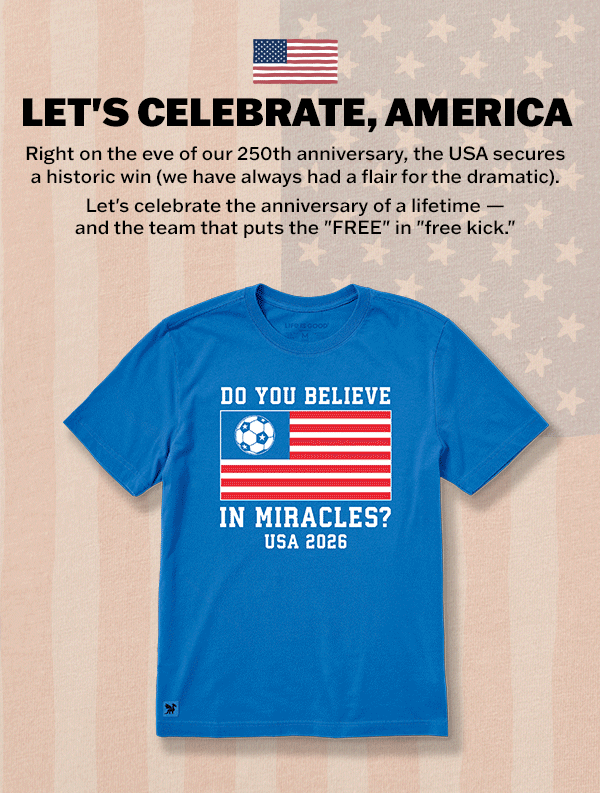 Let's celebrate, America.
