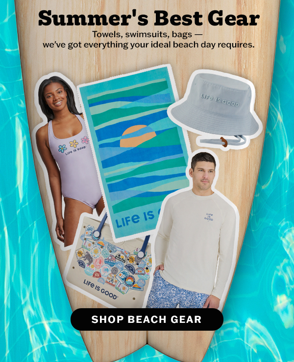 Shop beach gear.