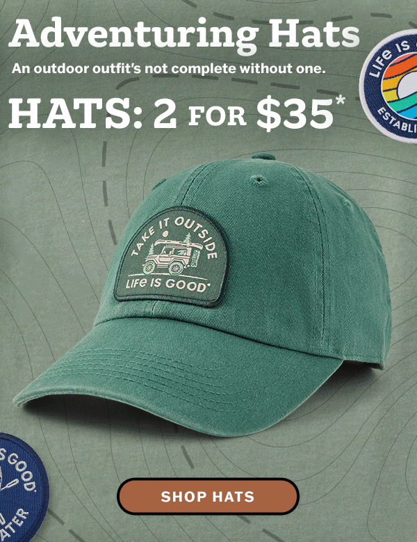 Hats: 2 for $35.