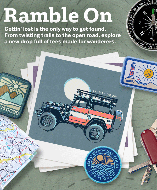 Tees made for wanderers.