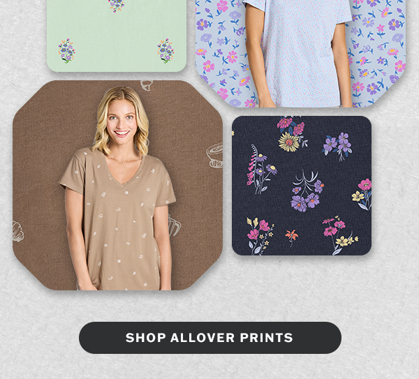 Shop all-over print tees.