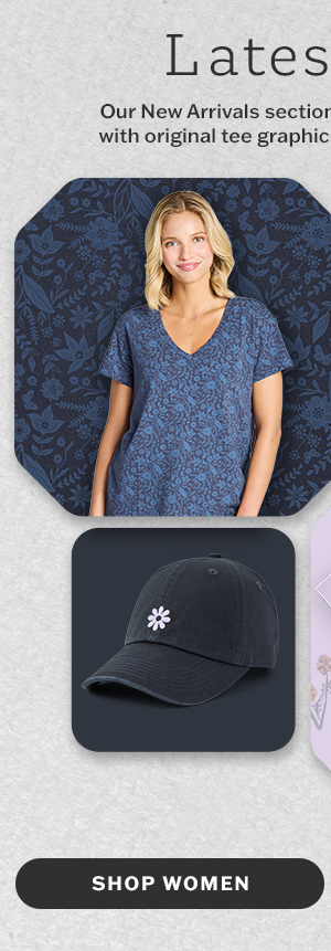 Our latest hit tees. Shop women.