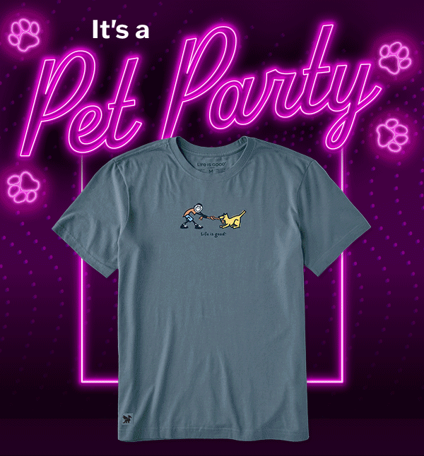We're celebrating all things pets — new tees & quality gear!