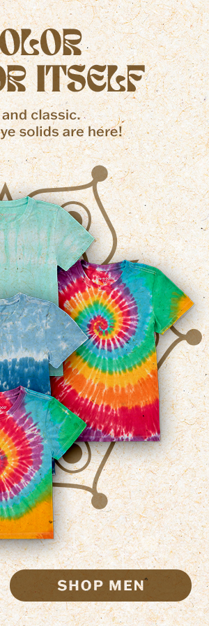 Plain tie-dye tees. Graphic-free tie-dye solids are here. Shop men.