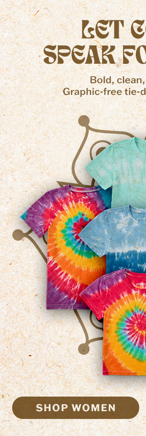 Plain tie-dye tees. Graphic-free tie-dye solids are here. Shop women.