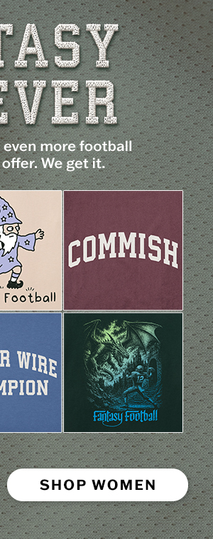 Fantasy forever. Women's fantasy football tees.