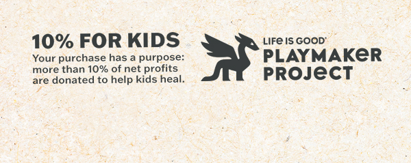 Your purchase helps kids in need. More than 10% of net profits are donated to help kids heal.