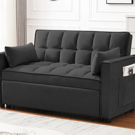 Webster Pull Out Sofa Bed - Black