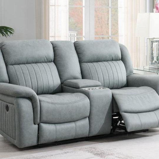 Gavin 2-Seater Electric Recliner Sofa - Grey