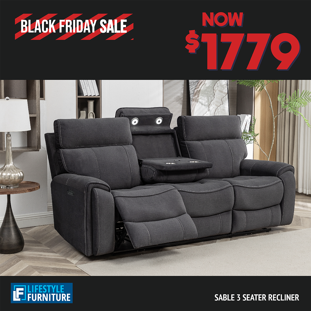 3 Seater Recliner
