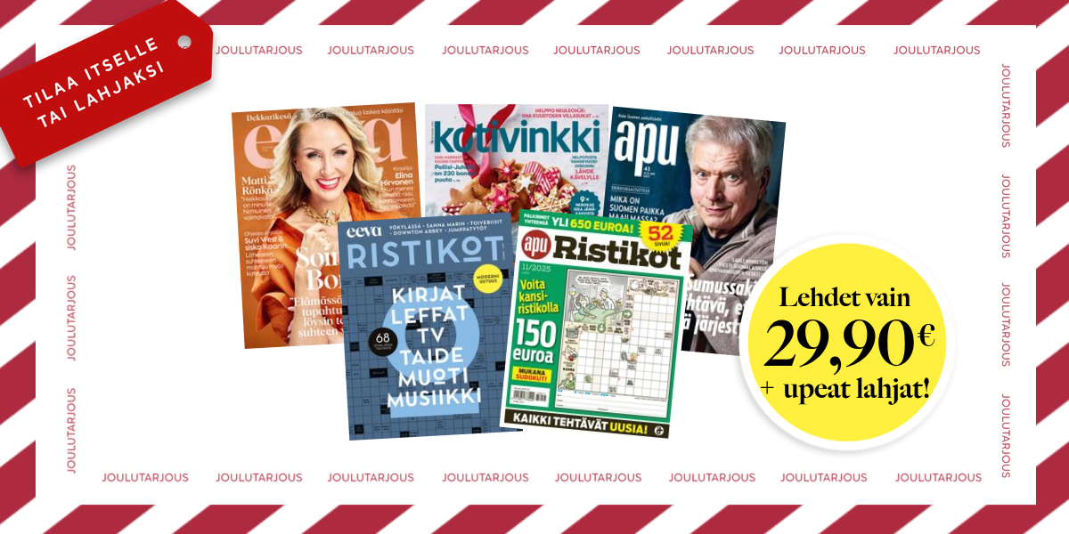 Suosikkilehdet nyt etuhintaan!