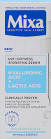 Сироватка для сухої та чутливої шкіри Hyaluronic acid + Lactic acid Mixa 30мл