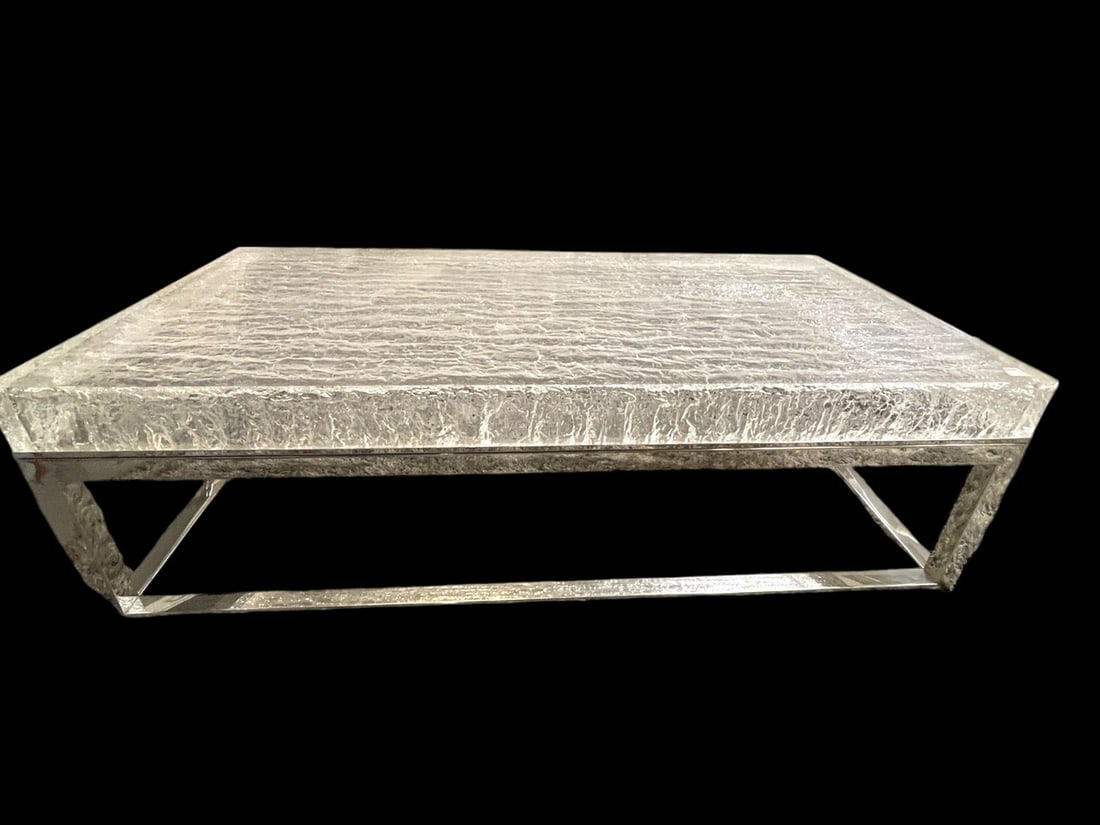 BERNHARDT ARCTIC MODERN COFFEE TABLE 55