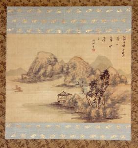 Antique Japanese Edo Painting by Tanomura Chikuden