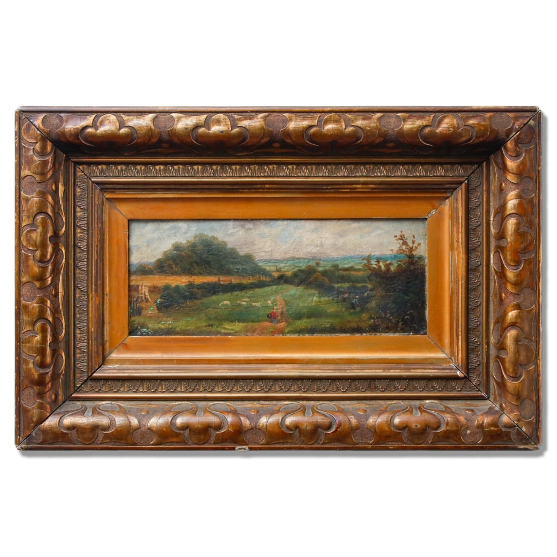 Original John Constable Signed Oil Painting 8211 Country Scene