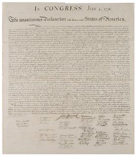 Peter Force Engraving of the Declaration of Independence